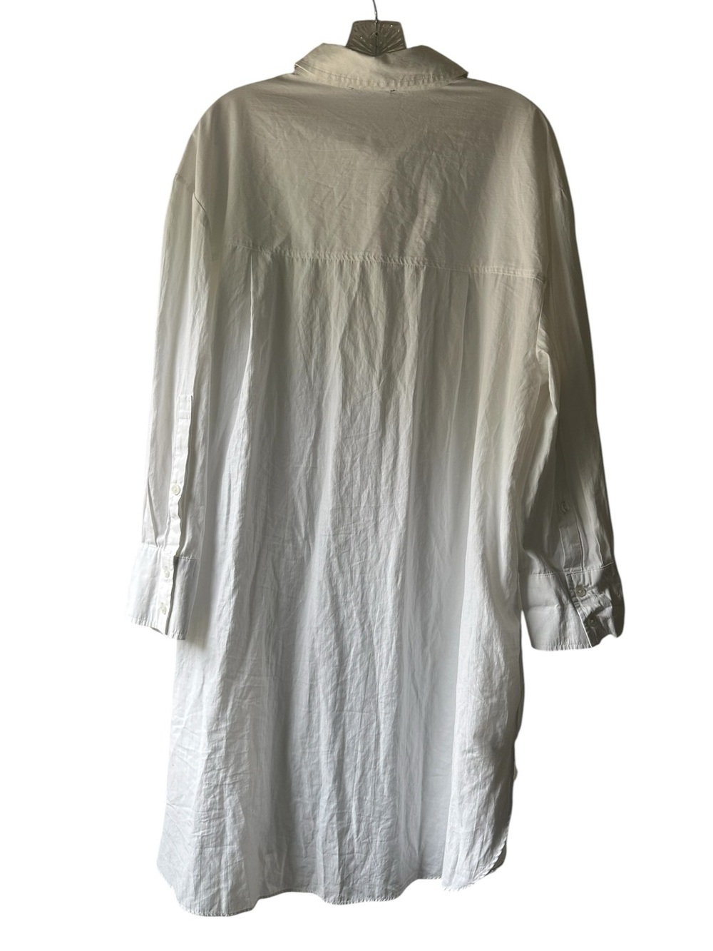River Louis Women’s Extra Long White Button-Up Shirt Dress - Picture 2 of 7